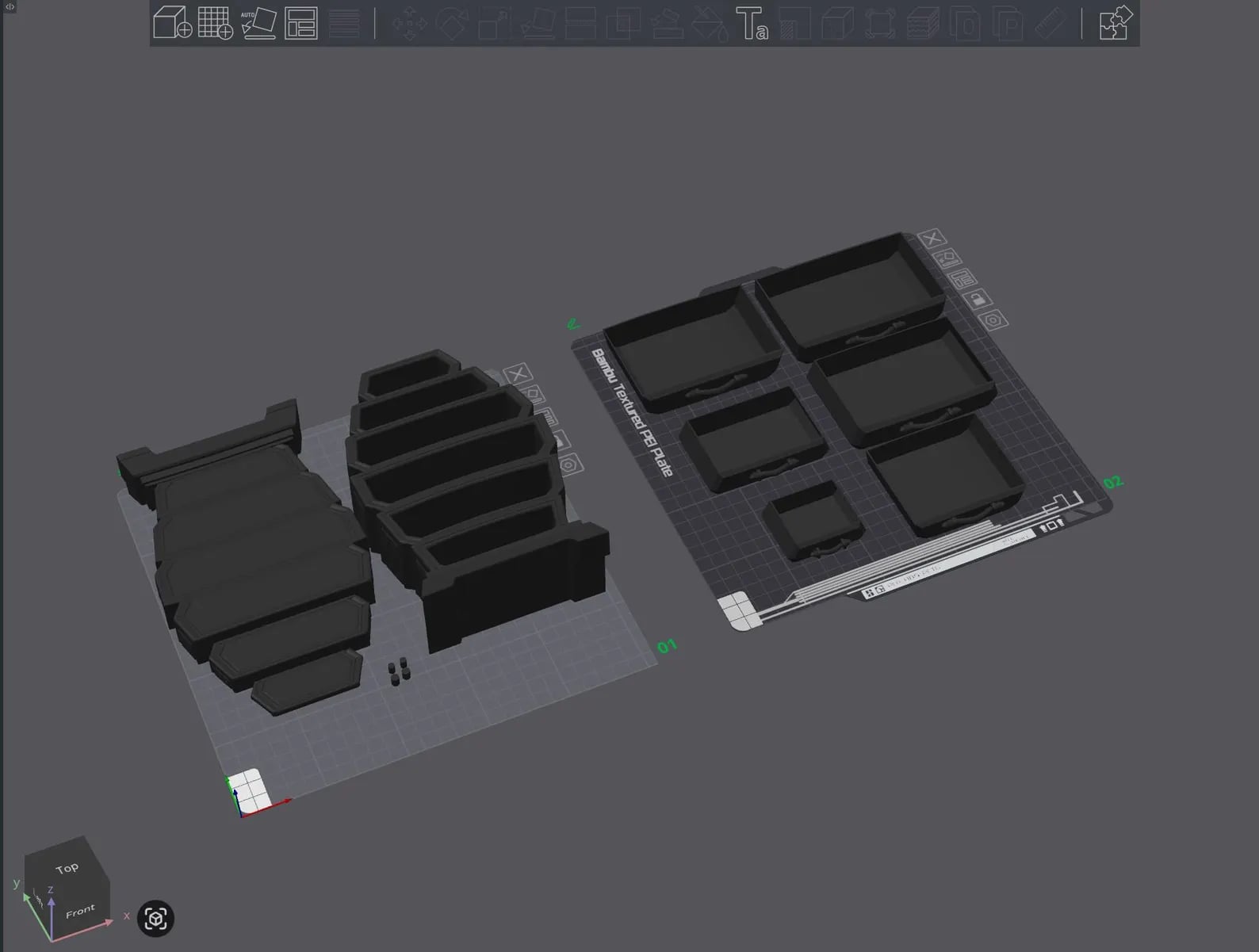 Mini Gothic Coffin Dresser (functional) 3d model