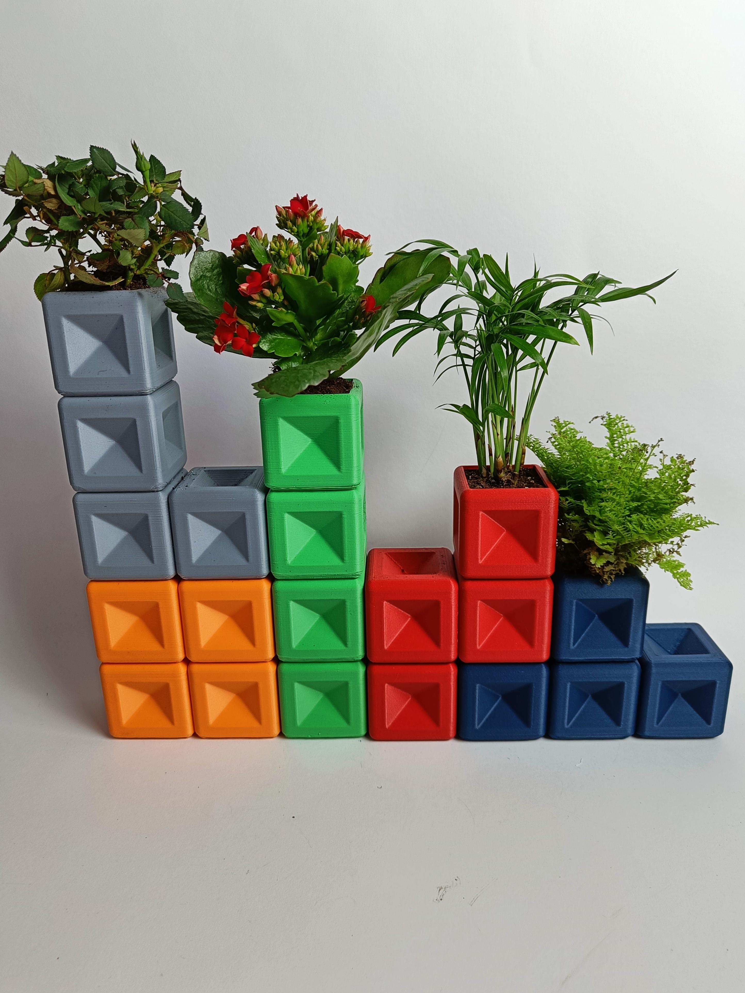 Tetris Planters 3d model