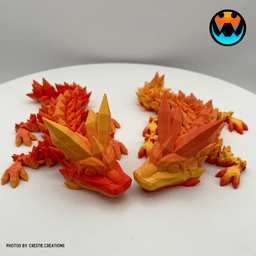 Baby Crystal Dragon 3d model