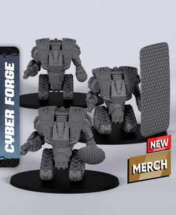 Battle Walker - With Free Cyberpunk Warhammer - 40k Sci-Fi Gift Ideas for RPG and Wargamers 3d model