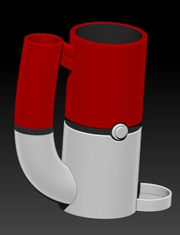 Pokeball Dice Tower Mug - 16oz and 12oz Can Holder 3d model