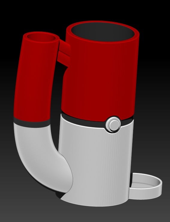 Pokeball Dice Tower Mug - 16oz and 12oz Can Holder 3d model
