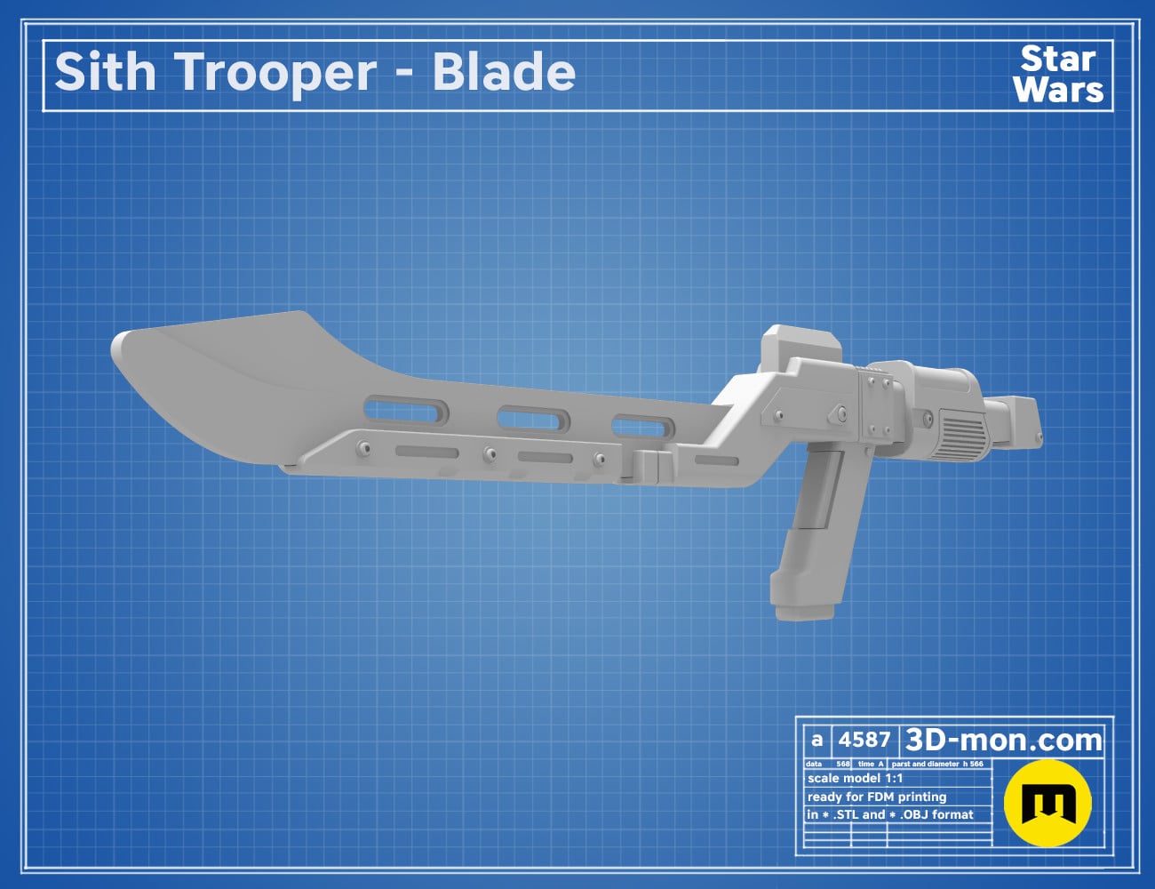 Sith Trooper Blade 3d model