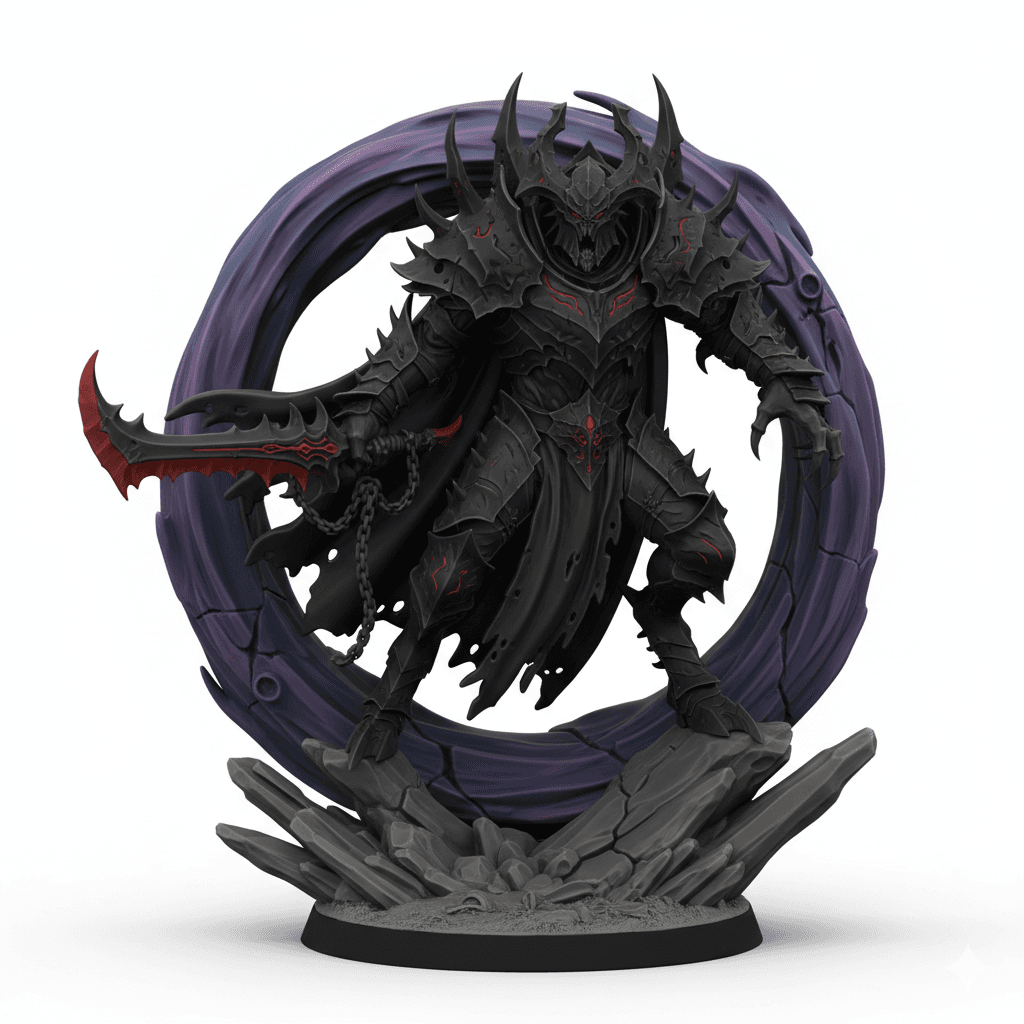 Abyssal Horror Void Portal Printable STL File 3d model