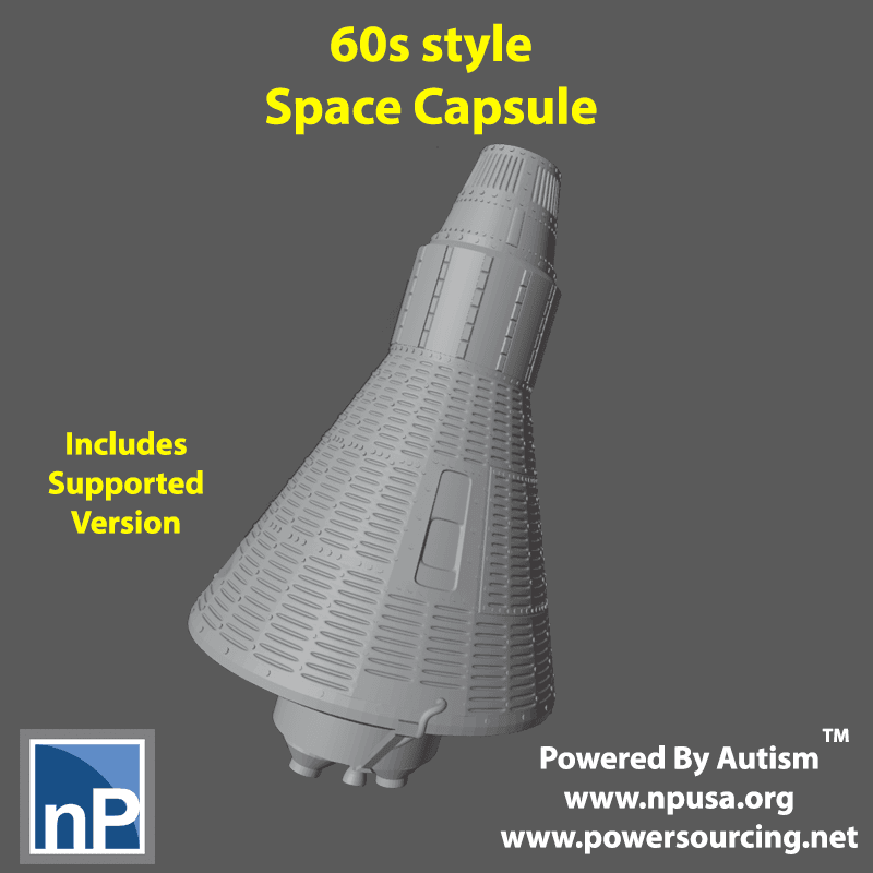 Modern Marvels - December 2023 60s Space Capsule 3d model