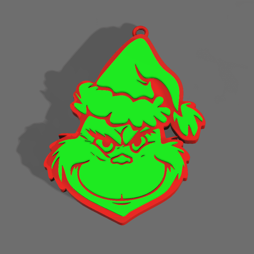 Grinch Ornament  3d model