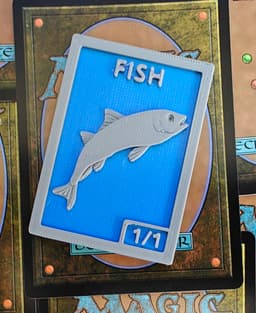 MTG Fish Token 3d model