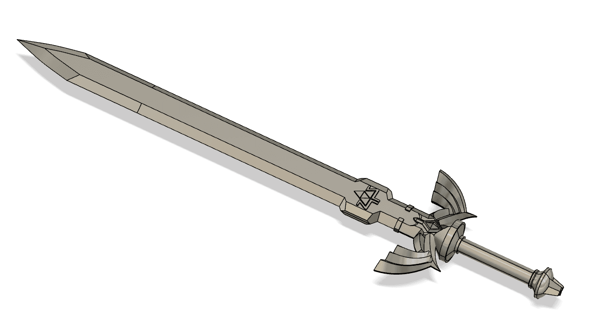 Master sword botw 3d model