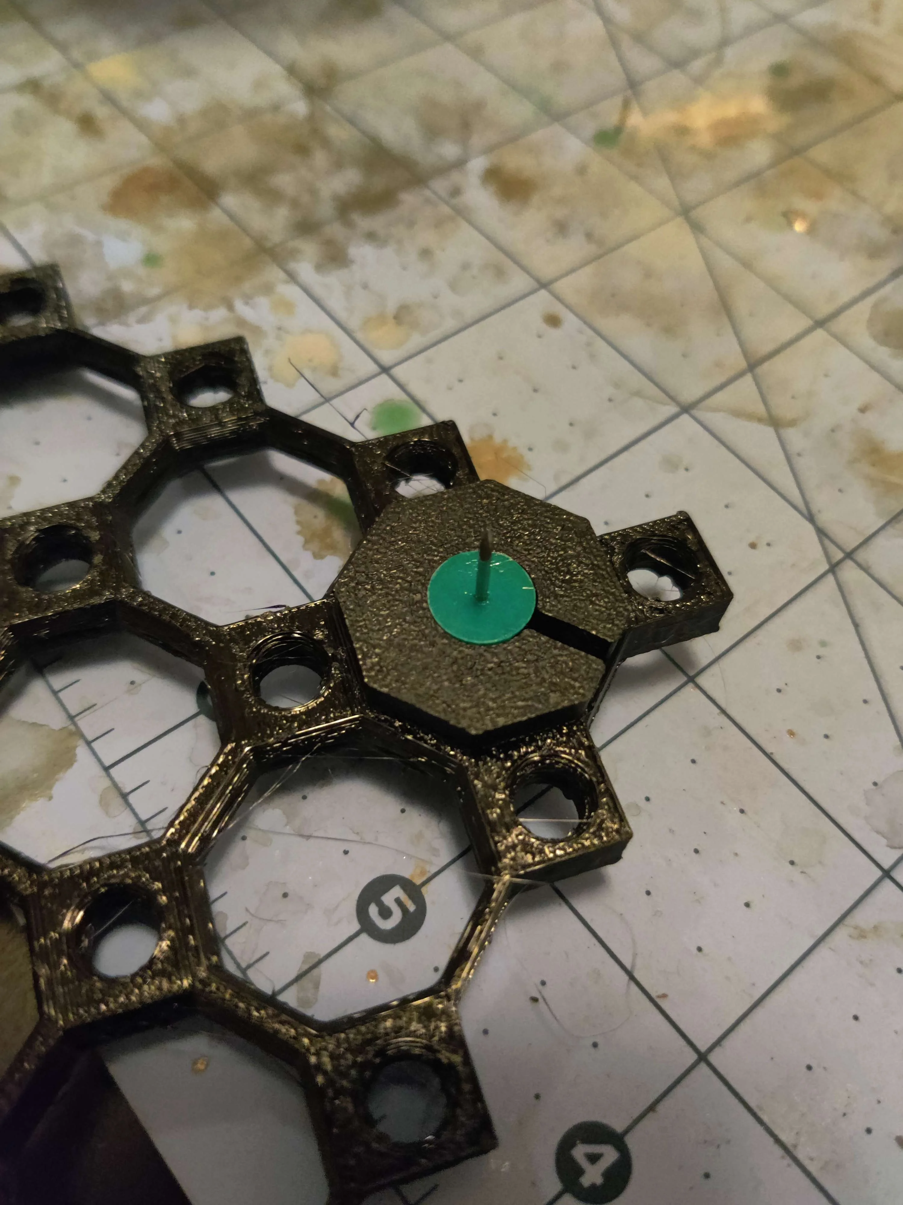 Multiboard thumb tack attachment for acoustic baffling 3d model