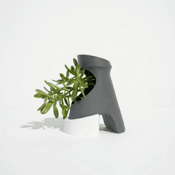 OBLI - Planter with Drainage Tray & Watering Holes 3d model