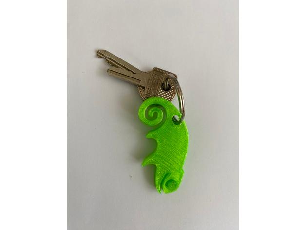 Linux Distros Keychains Collection 3d model