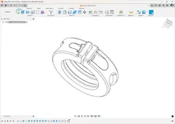 Ring clamp (32 mm) 3d model