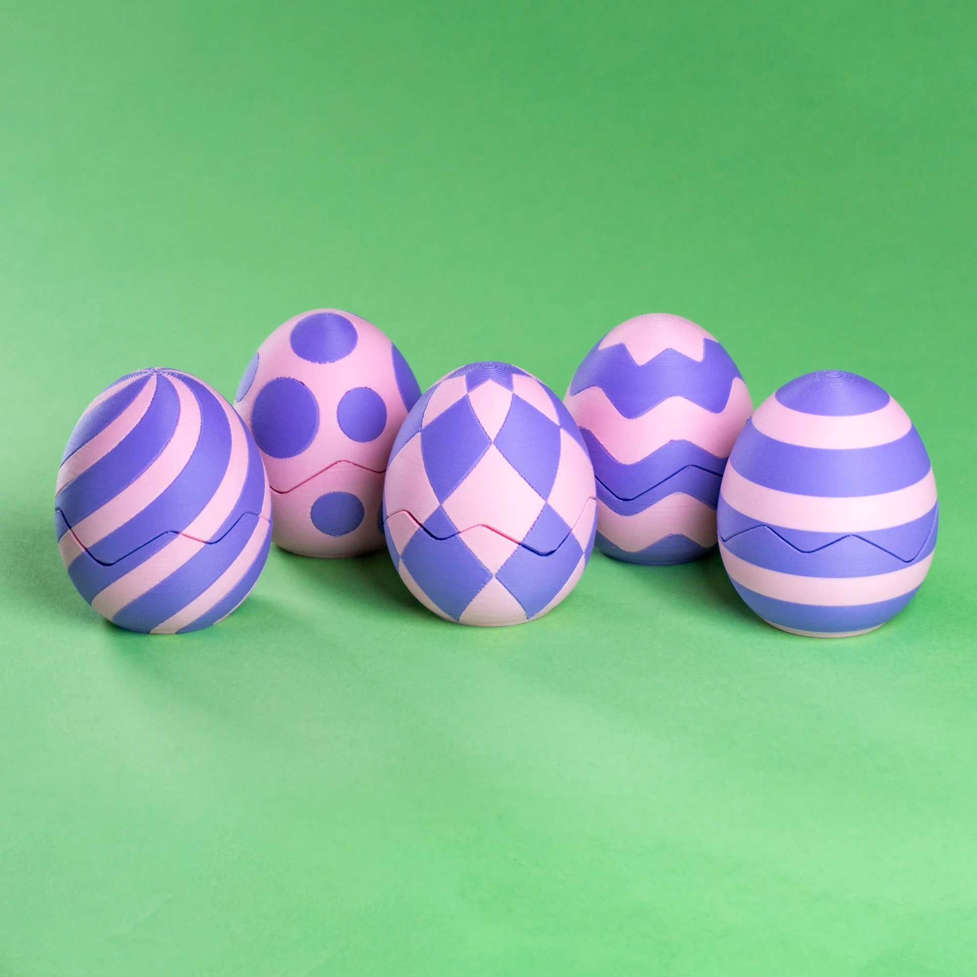 Blob Easter Eggs - Patterns For Multicolor Printers 3d model