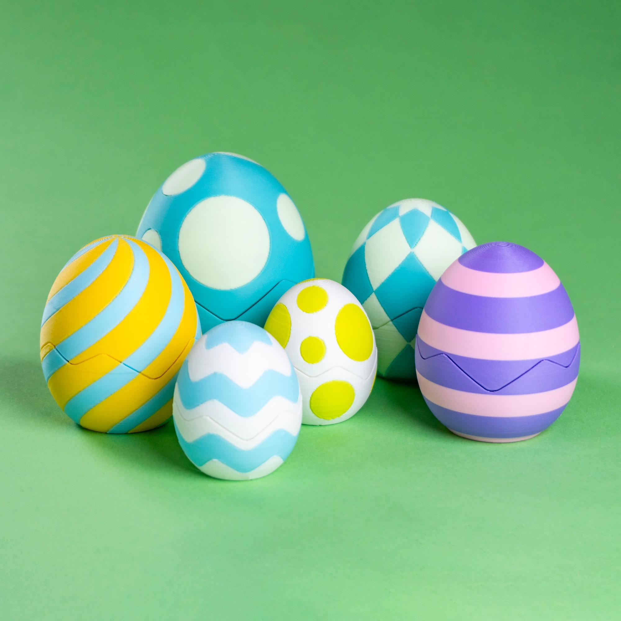 Blob Easter Eggs - Patterns For Multicolor Printers 3d model
