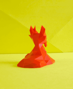 Slugma Low Poly Pokemon 3d model