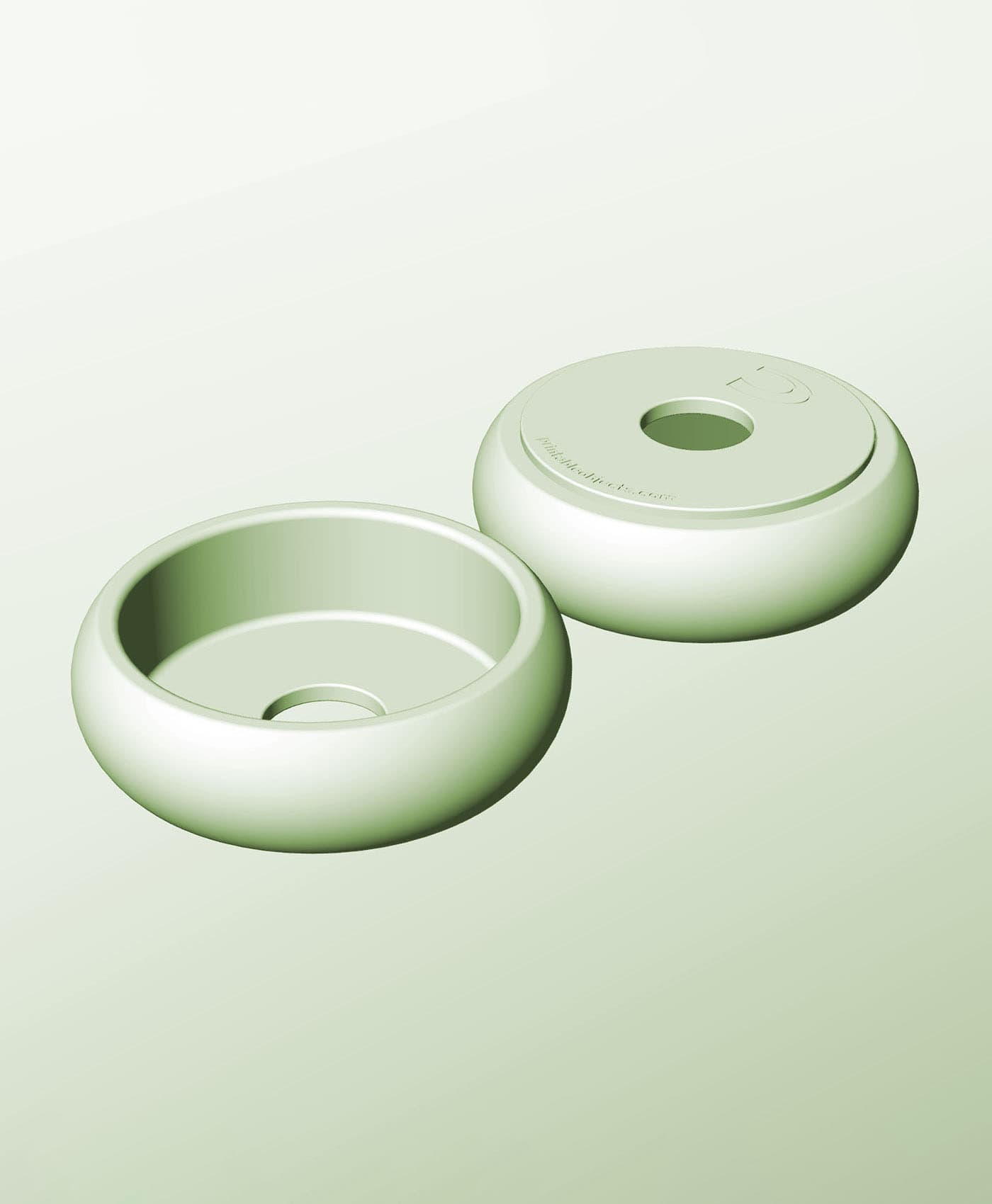CR128-45-P Stacking pierced module bin for modern home decor 3d model