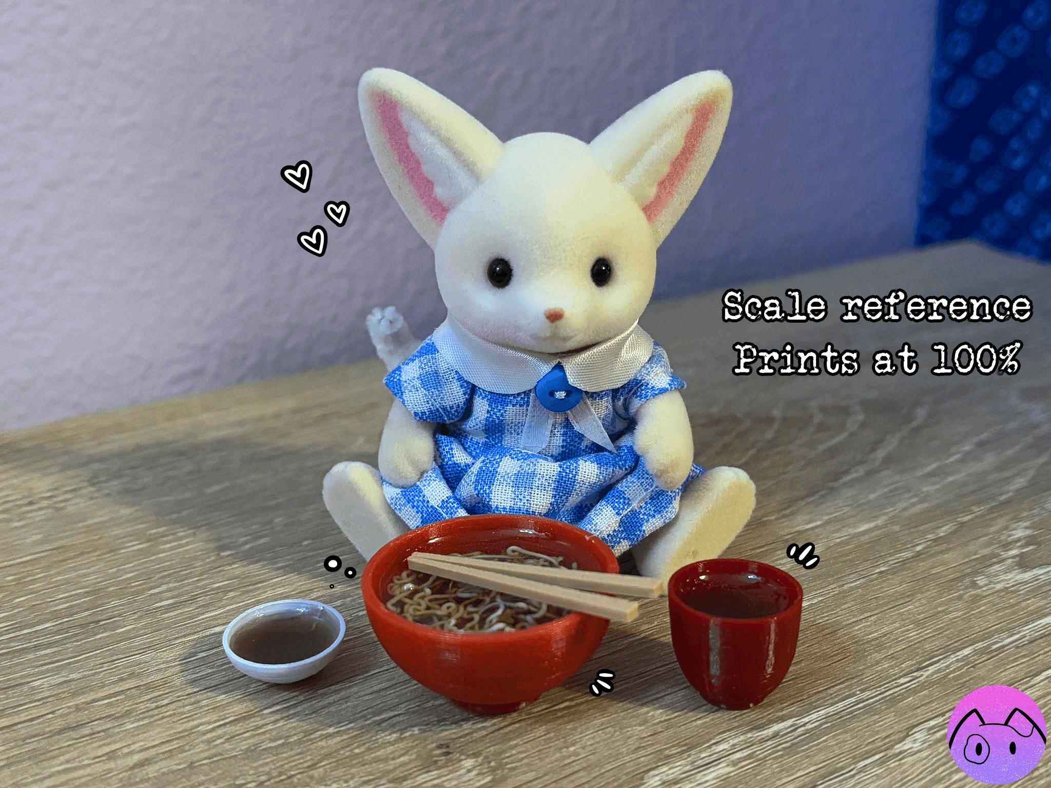 Miniature Ramen Lunch Set 3d model