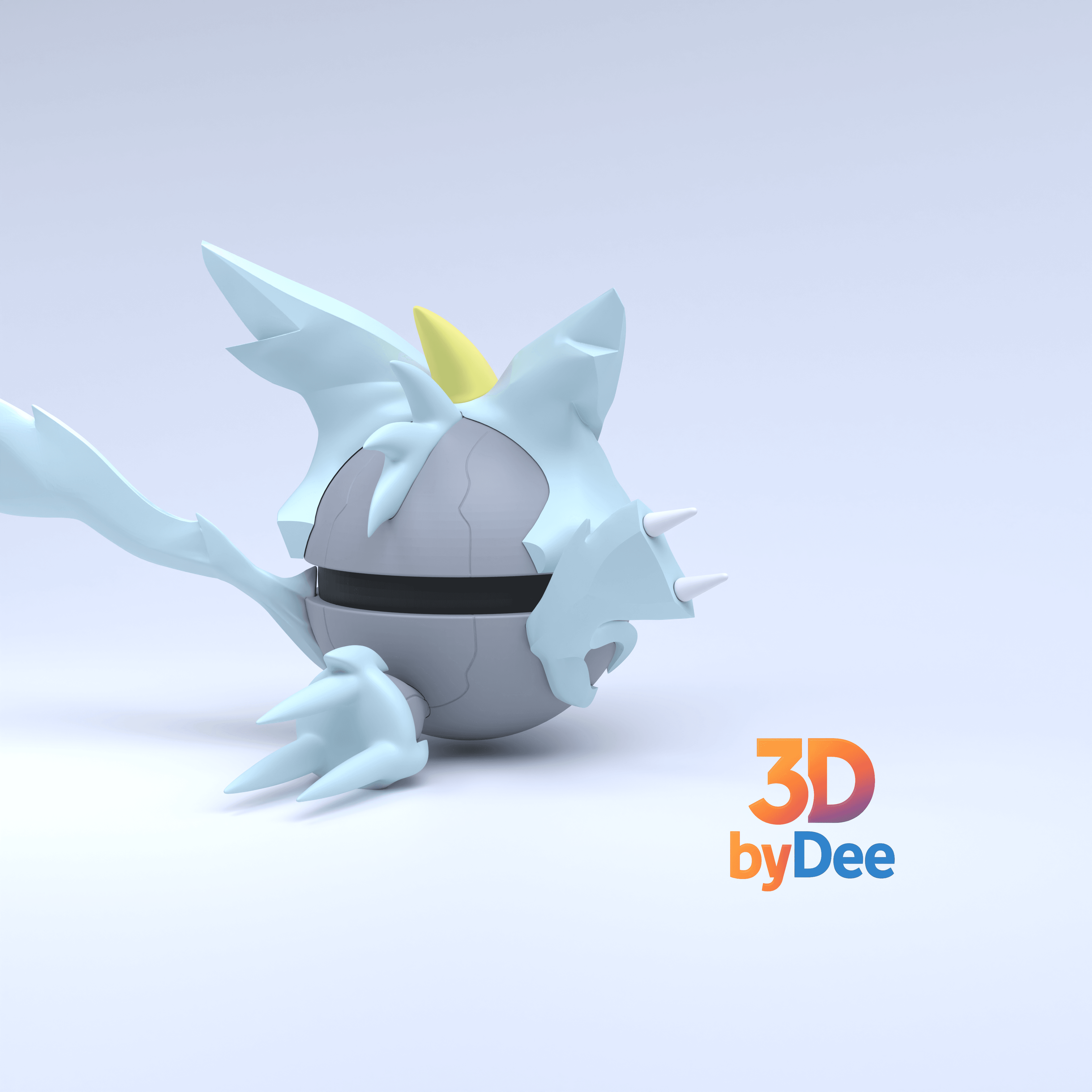 Kyurem Pokeball 3d model