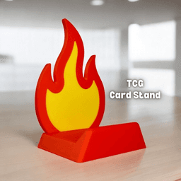 Fire TCG Card Stand 3d model