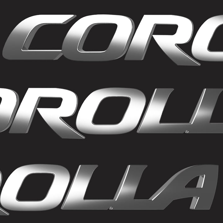 Emblem Toyota Corolla Logo 3d model