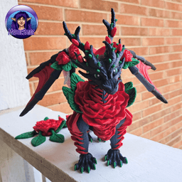 Rose Dragon - Articulated Dragon 3d model