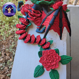 Rose Dragon - Articulated Dragon 3d model