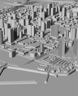 SAN DIEGO, Skyline 3d map 3d model