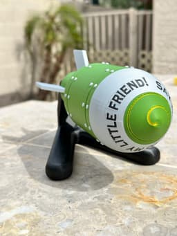 Make PEACE Bomb Succulent Pot, Pen, Pencil cup, Tool Cup! #FunctionalArt 3d model