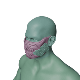 SUB ZERO SKULL MASK MORTAL KOMBAT 1 3d model