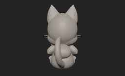 Fairy Tail- Happy with a fish 3d model