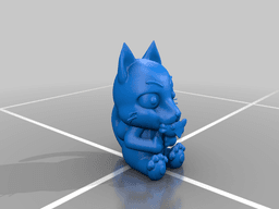 Fairy Tail- Happy with a fish 3d model