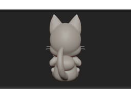 Fairy Tail- Happy with a fish 3d model
