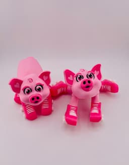 Pig Roller Skate Flexi 3d model