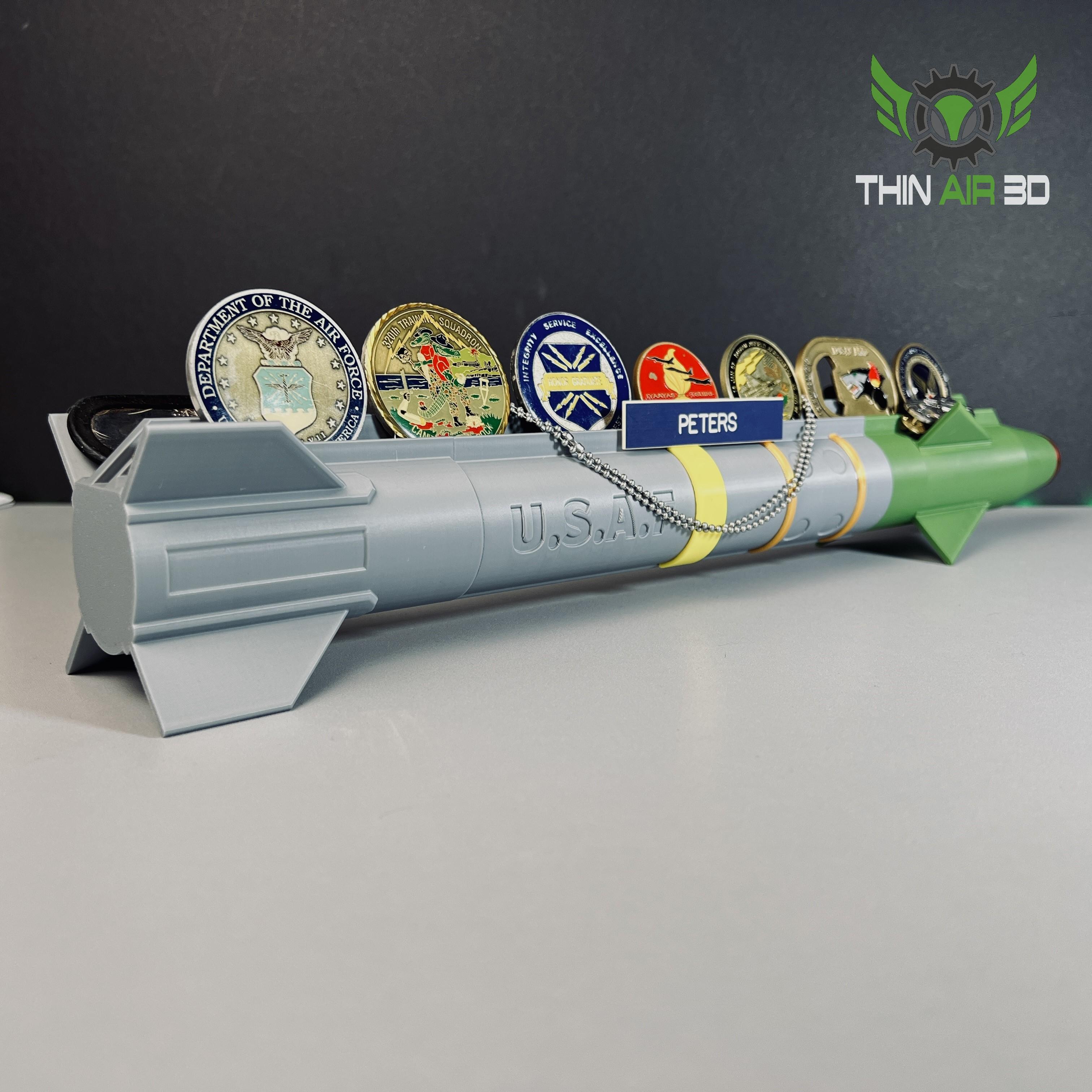 Missile Challenge Coin Display 3d model