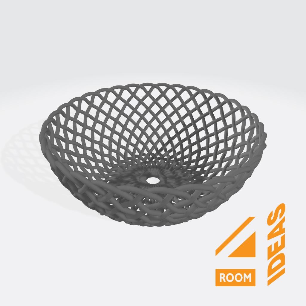 Woven Bowl - round 3d model