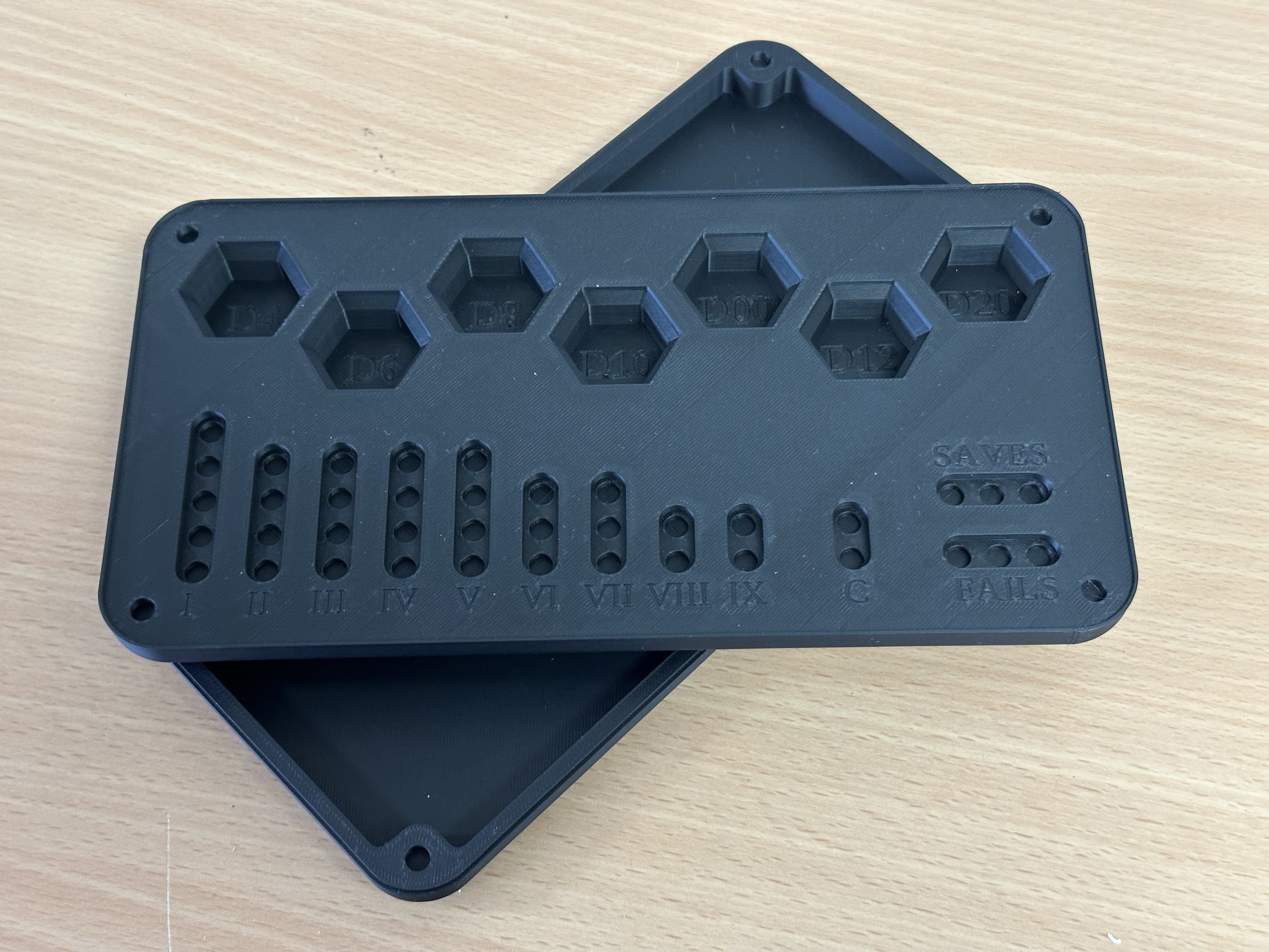 Magnetic Spell Tracker and Dice Tray 3d model