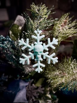 Skull snowflake 3d model