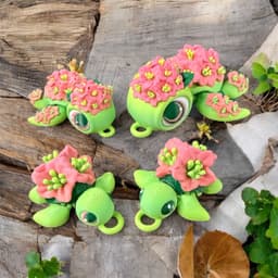 Hangable Rhododendron Turtle Articulated Flexi 3d model