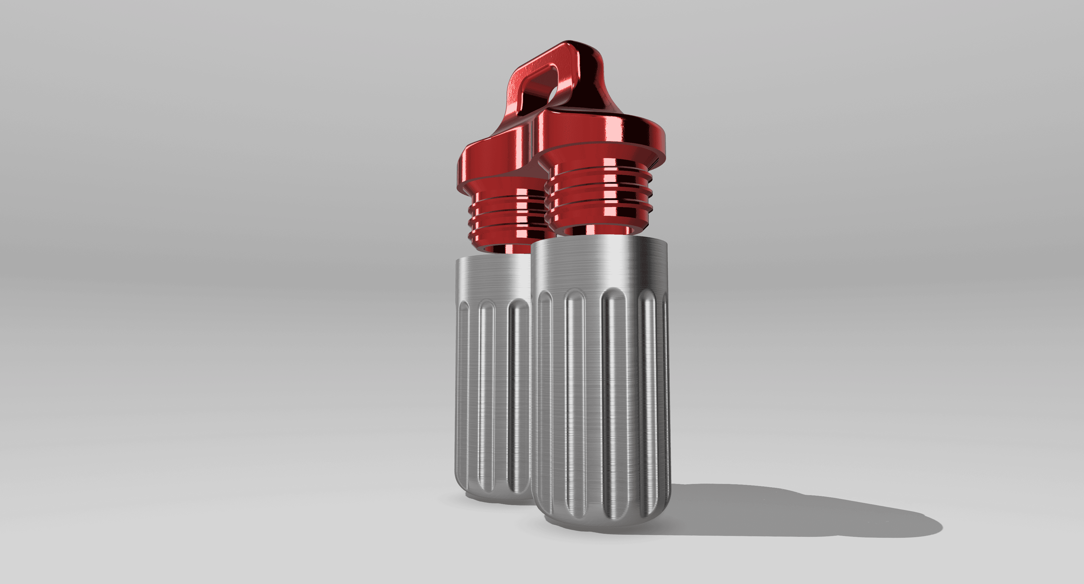 Keychain Double Container v3.5D 3d model