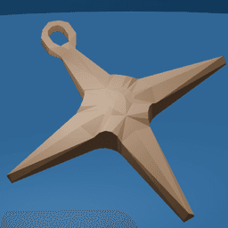 Star Shaped Christmas Ornament v2 3d model