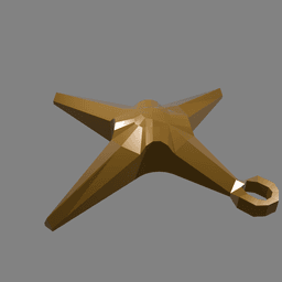Star Shaped Christmas Ornament v2 3d model