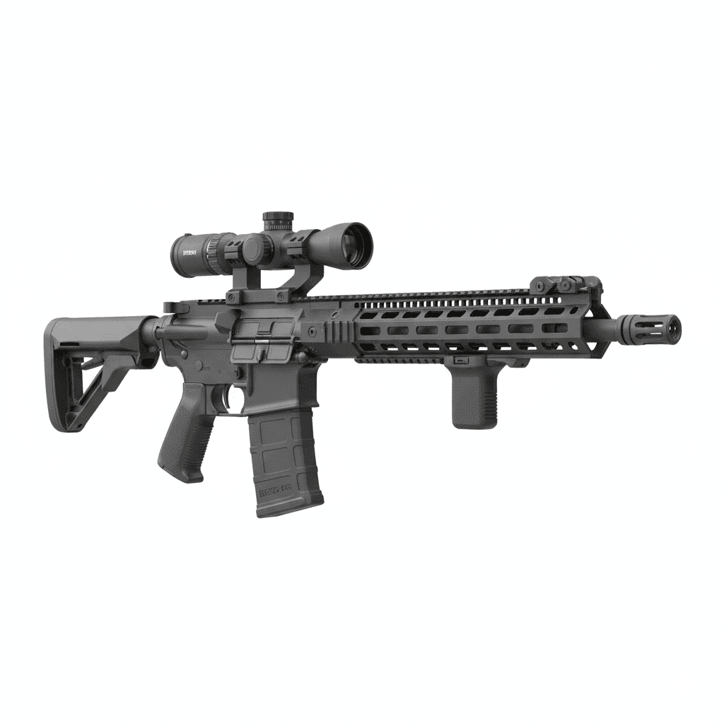 Gun BCM Recce Precision Rifle 3d model