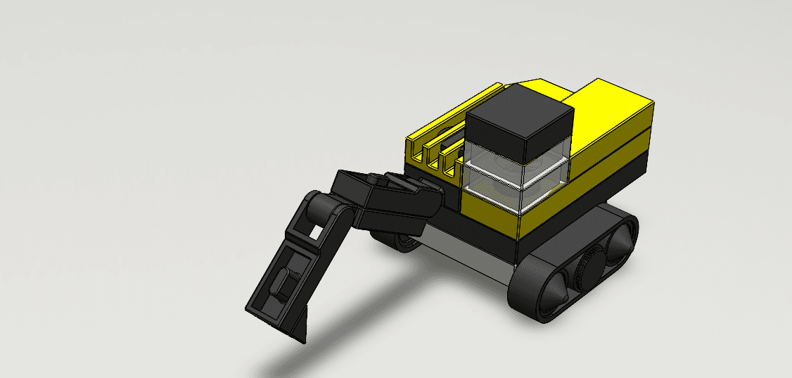 Lego Toy Crane 3d model
