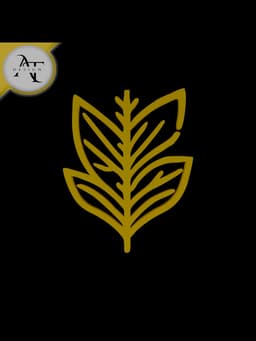 Simple Leaf Symbol - 2D Art 3d model