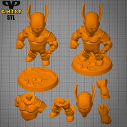 Red Death Chibi STL for 3D Printing ChibiSTL 3DXM 3d model