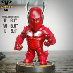 Red Death Chibi STL for 3D Printing ChibiSTL 3DXM 3d model