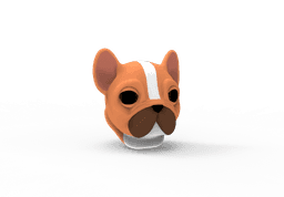 Frenchie, the French Bulldog 3d model