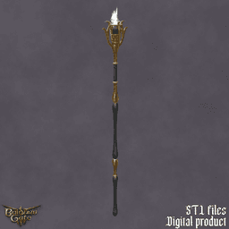 Staff of Cherished Necromancy 3d model