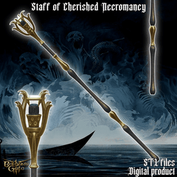 Staff of Cherished Necromancy 3d model