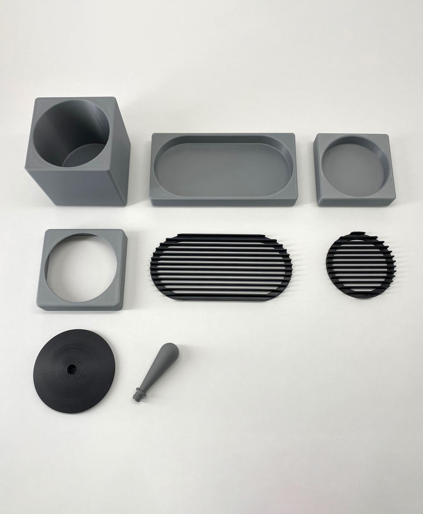Kitchen Sink Organizer Sponge Holder Soap Dish Garbage Can 3d model